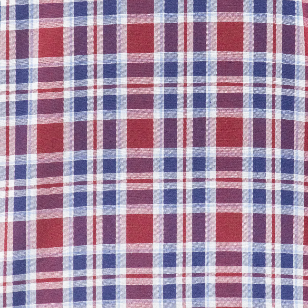 Camisa de Cuadros Roja con Manga Corta 100% Algodón 2315206