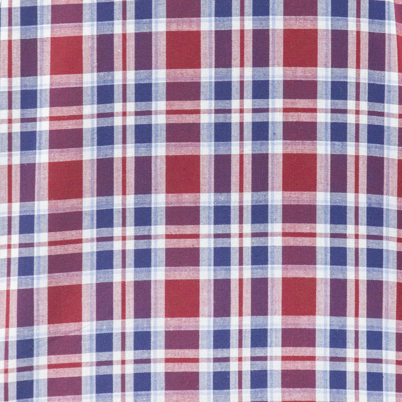 Camisa de Cuadros Roja con Manga Corta 100% Algodón 2315206