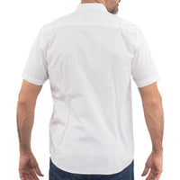 Camisa Blanca Estampado con Manga Corta 100% Algodón 2315321