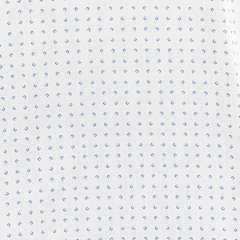 Camisa Blanca Estampado con Manga Corta 100% Algodón 2315321