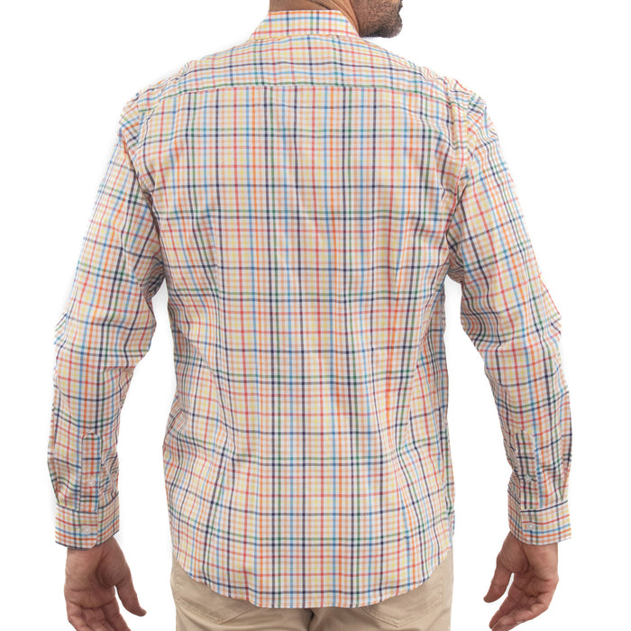 Camisa de Cuadros Multicolor con Manga Larga 100% Algodón 2315443