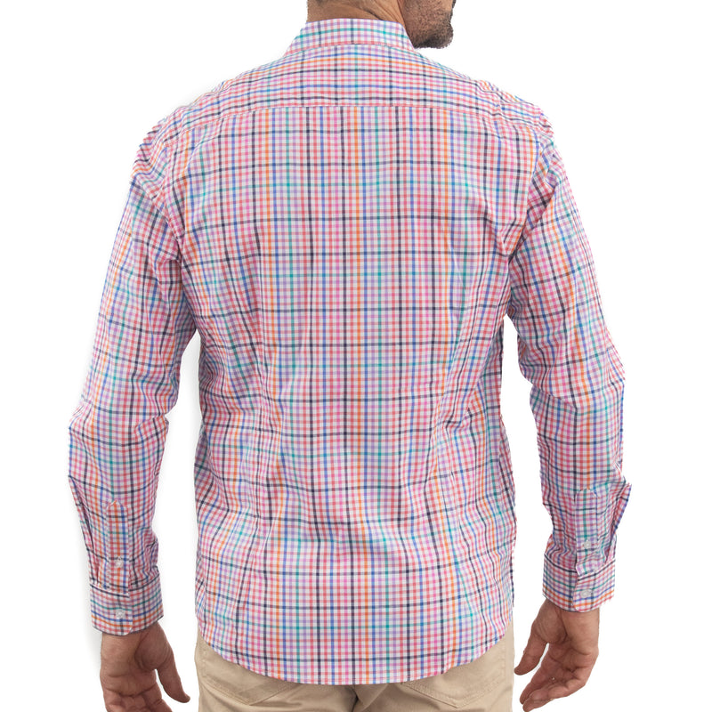 Camisa de Cuadros Multicolor con Manga Larga 100% Algodón 2315444
