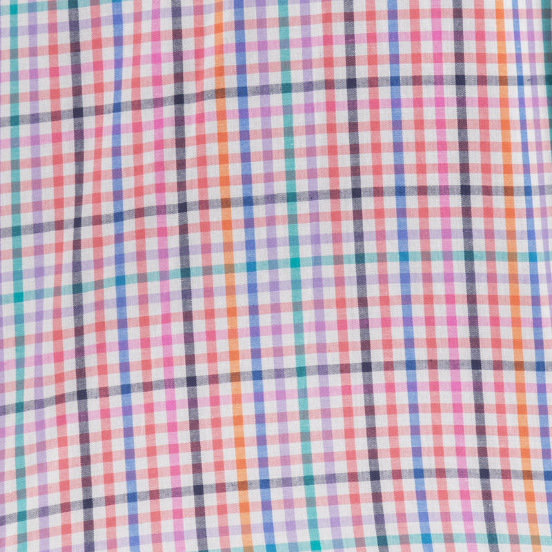 Camisa de Cuadros Multicolor con Manga Larga 100% Algodón 2315444