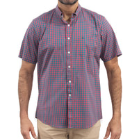 Camisa de Cuadros Rosa con Manga Corta 100% Algodón 2315508