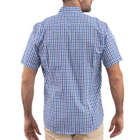 Camisa de Cuadros Azul con Manga Corta 100% Algodón 2315512