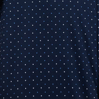 Camisa Azul con Estampado de Manga Corta 100% Algodón 2406009