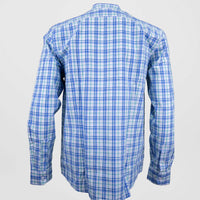 Camisa de Vestir para Caballero Manga Larga Cuadros Azul | Marca Dioro para Hombre
