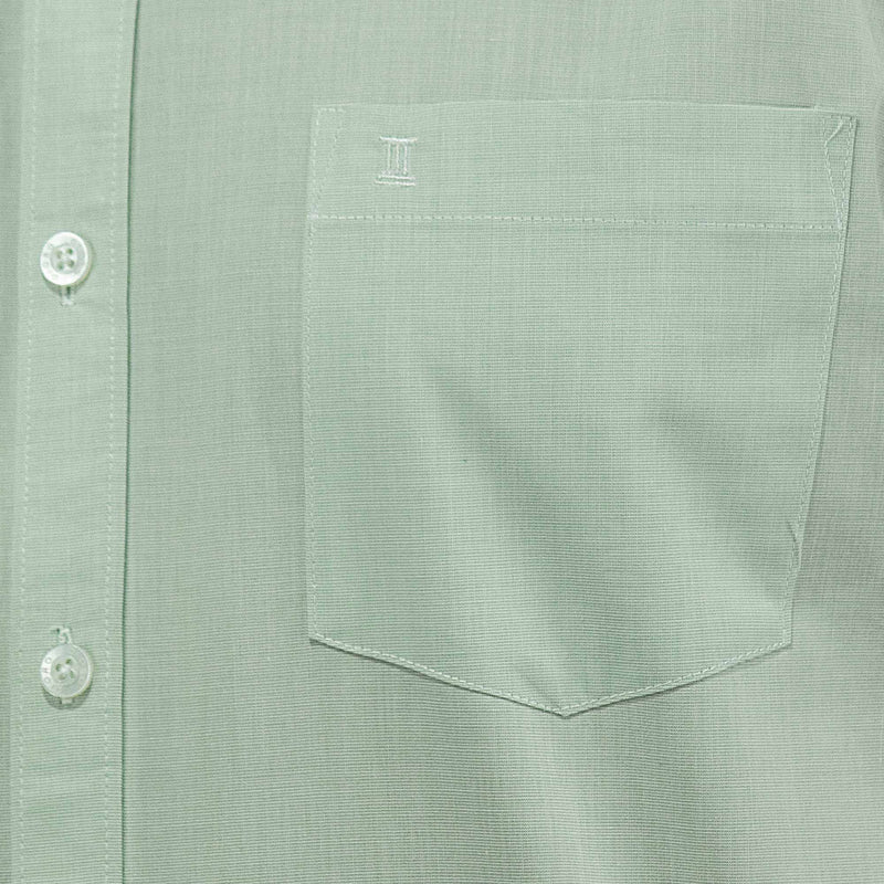 Camisa Gris Lisa con Manga Corta 100% Algodón 2408047