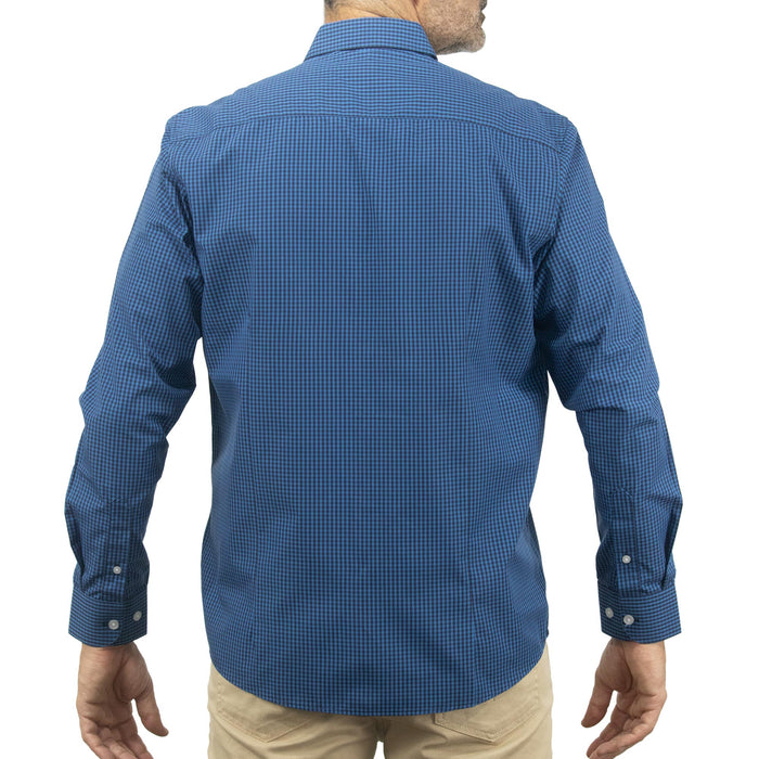 Camisa de Cuadros Azul con Manga Larga 2408054