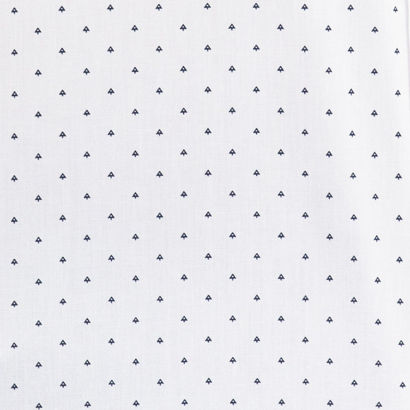 Camisa de Manga Corta Blanca con Estampado 2408080