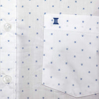 Camisa con Estampado Blanca de Manga Corta 2408081