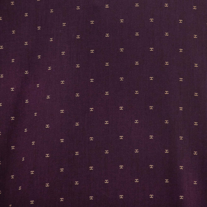 Camisa de Manga Corta Vino con Estampado 2408085