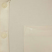 Camisa Lisa Beige con Manga Larga 100% Algodón 2409086