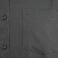 Camisa Negra Lisa con Manga Larga 100% Algodón 2409090