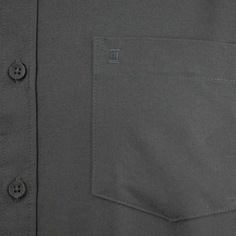 Camisa Negra Lisa con Manga Larga 100% Algodón 2409090