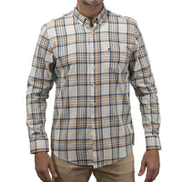 Camisa de Manga Larga Cuadros Café 100% Algodón 2409119
