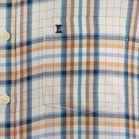 Camisa de Manga Larga Cuadros Café 100% Algodón 2409119