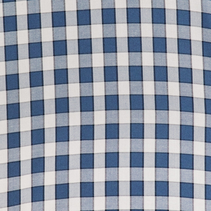 Camisa Bambú de Cuadros Azul con Manga Corta 2409131