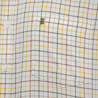 Camisa Cuadros Beige con Manga Corta 100% Algodón 2409139