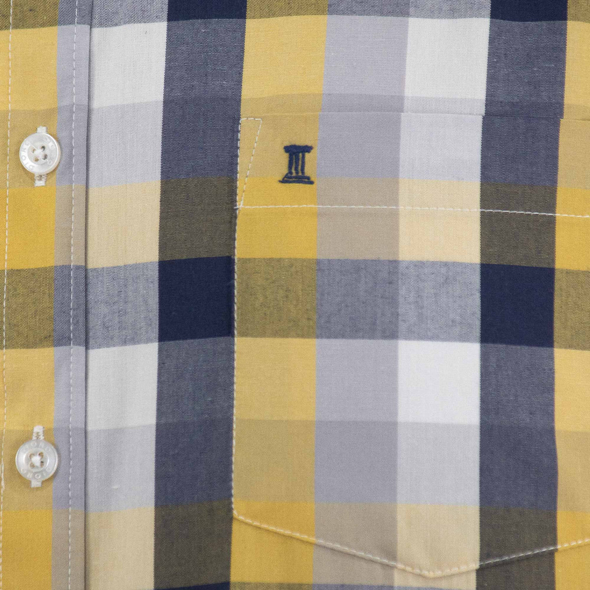 Camisa de Manga Larga Cuadros Amarilla 2409148