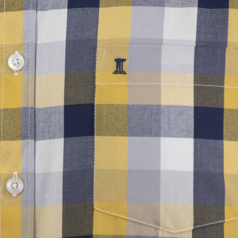 Camisa de Manga Larga Cuadros Amarilla 2409148