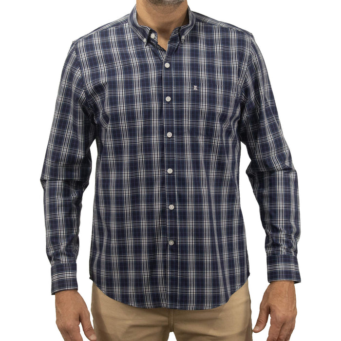 Camisa de Cuadros Azul con Manga Larga 2409149