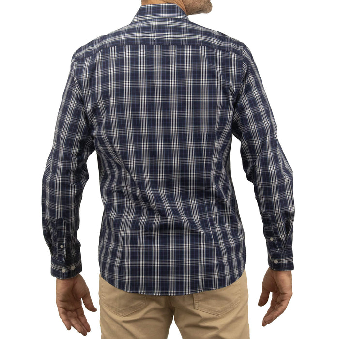 Camisa de Cuadros Azul con Manga Larga 2409149
