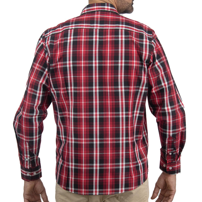 Camisa de Cuadros Roja con Manga Larga 2409155
