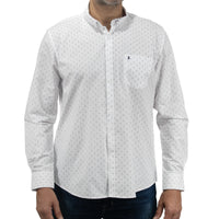 Camisa con Estampado Blanca de Manga Larga 2409167