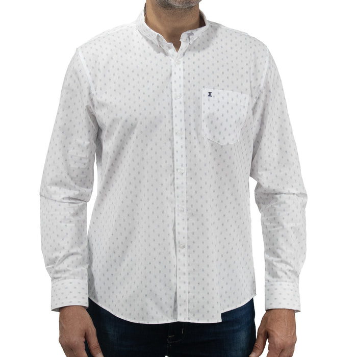 Camisa con Estampado Blanca de Manga Larga 2409167