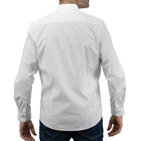 Camisa con Estampado Blanca de Manga Larga 2409167