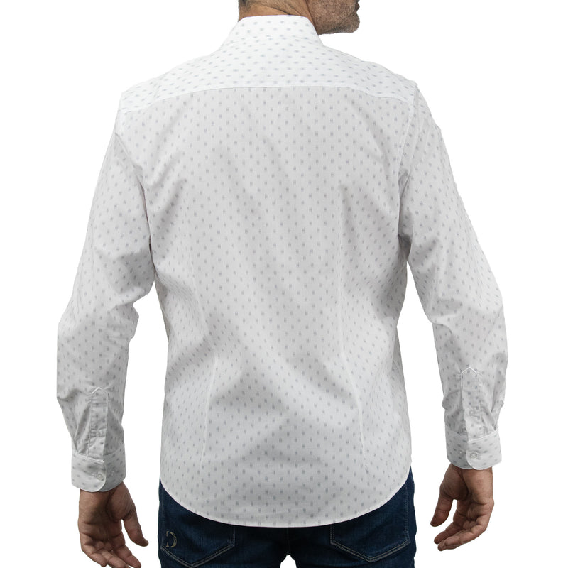 Camisa con Estampado Blanca de Manga Larga 2409167