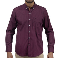 Camisa Morada con Estampado de Manga Corta 2409181