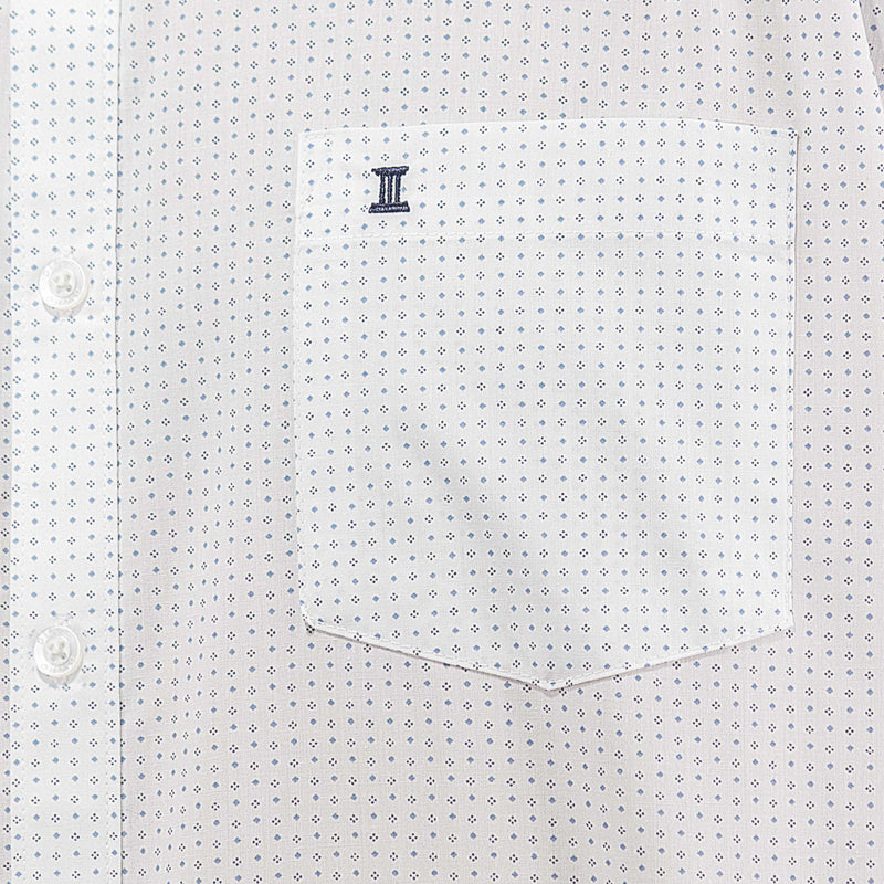 Camisa Blanca Estampado con Manga Corta 2409182