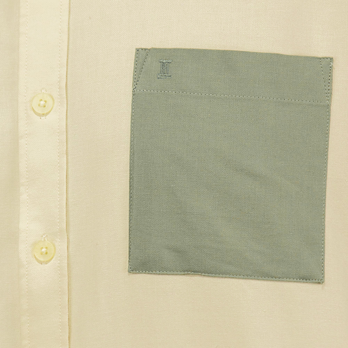 Camisa Verde Bloques con Manga Larga 100% Algodón 2410190
