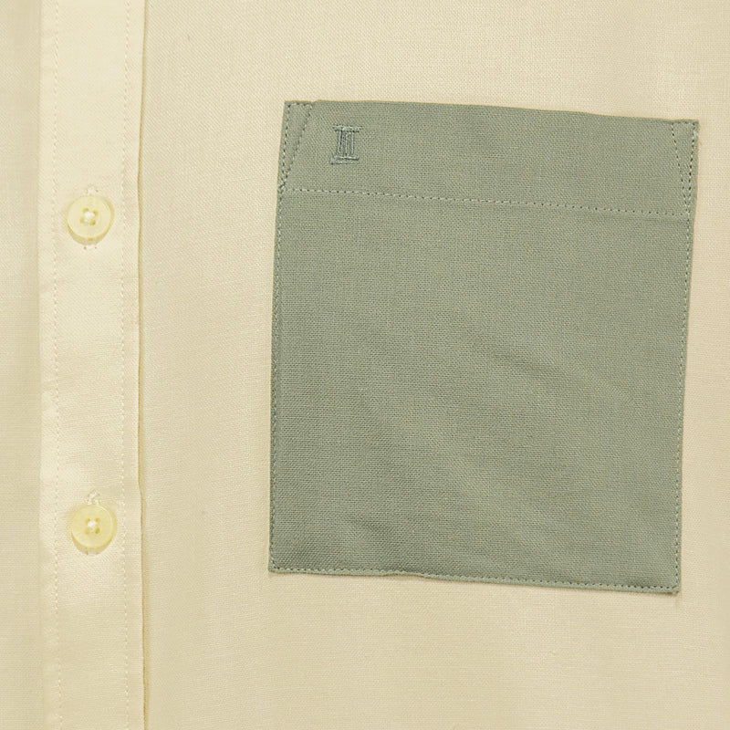 Camisa Verde Bloques con Manga Larga 100% Algodón 2410190