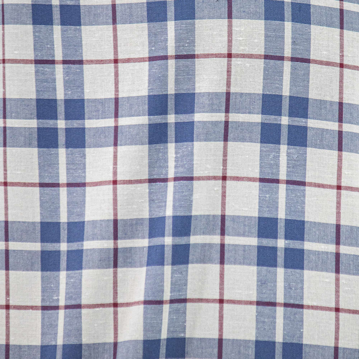 Camisa de Manga Larga Cuadros Azul 100% Algodón 2410193