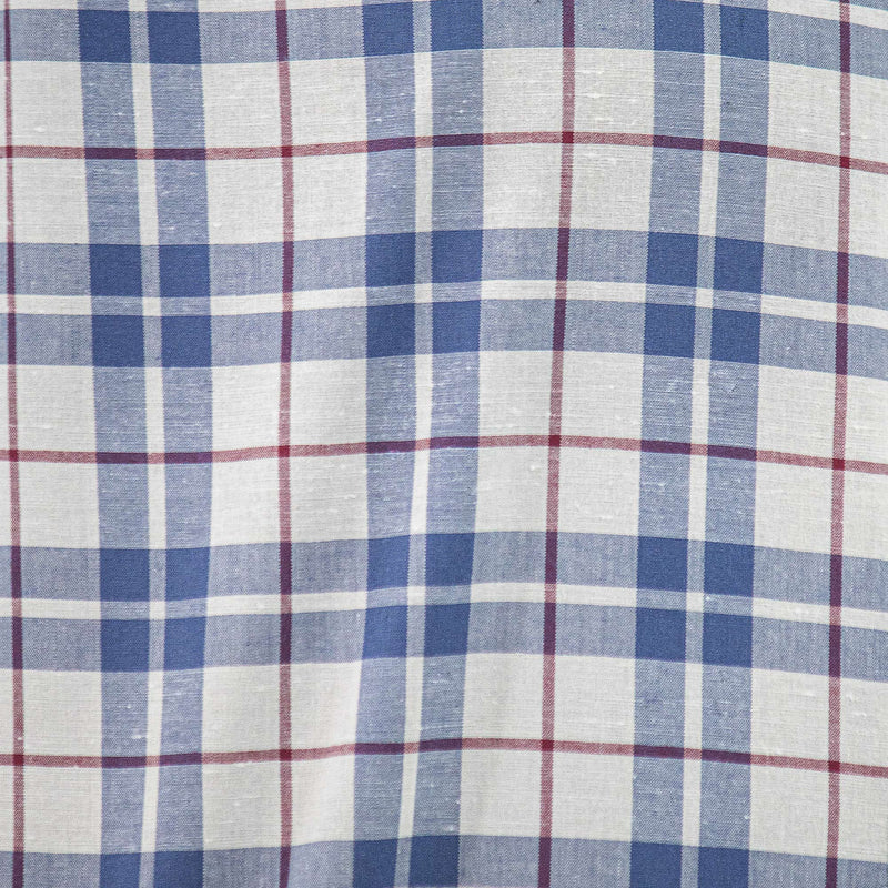 Camisa de Manga Larga Cuadros Azul 100% Algodón 2410193