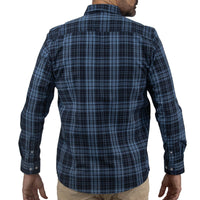 Camisa Bambú de Manga Larga Cuadros Azul 2410195