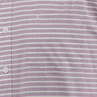 Camisa de Manga Larga Rayas Morado 100% Algodón 2410201