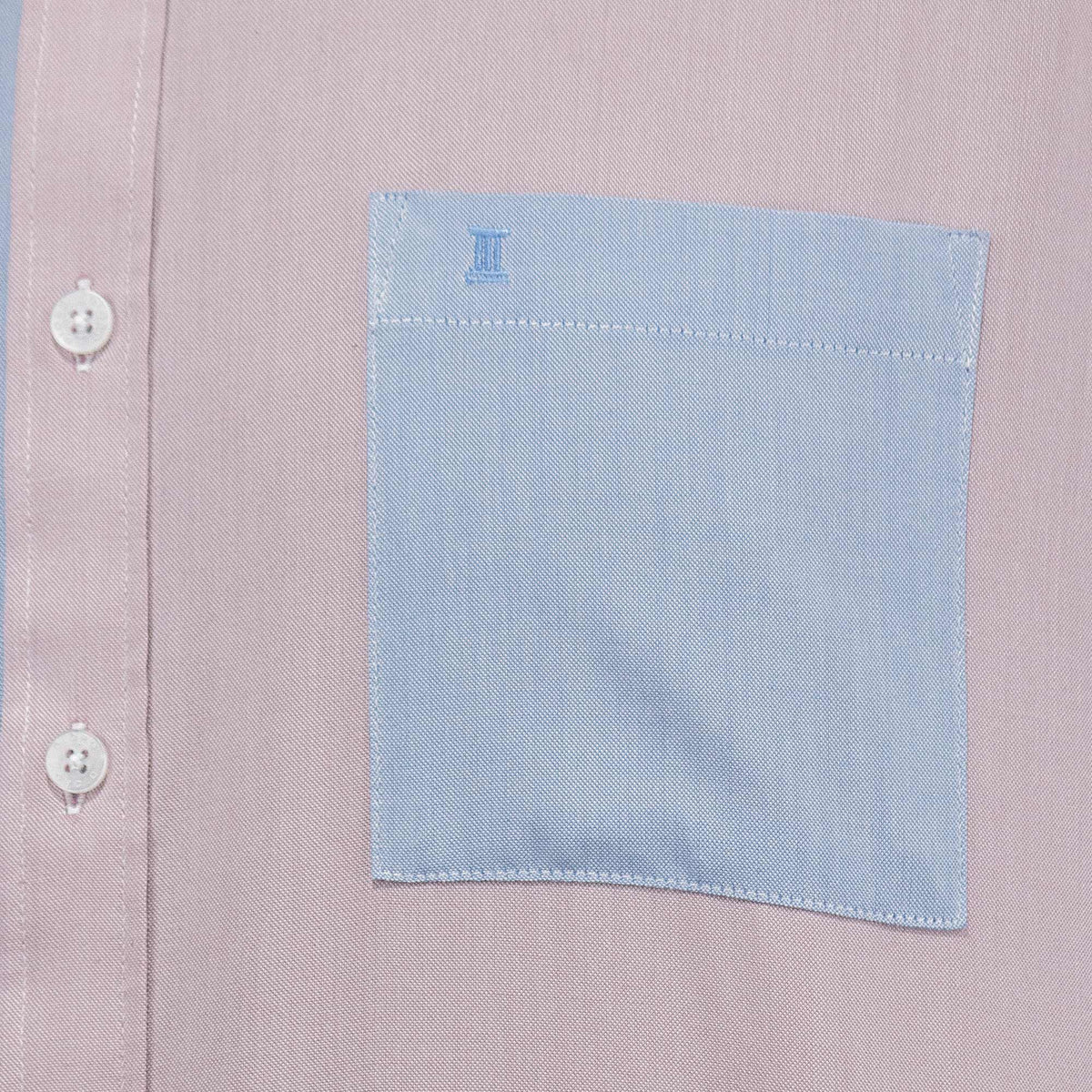 Camisa Multicolor Bloques Lisa con Manga Larga 100% Algodón 2410203