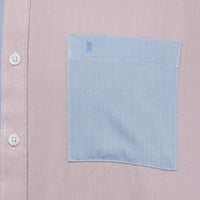 Camisa Multicolor Bloques Lisa con Manga Larga 100% Algodón 2410203
