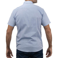 Camisa Bambú Lisa Azul con Manga Corta 2410209