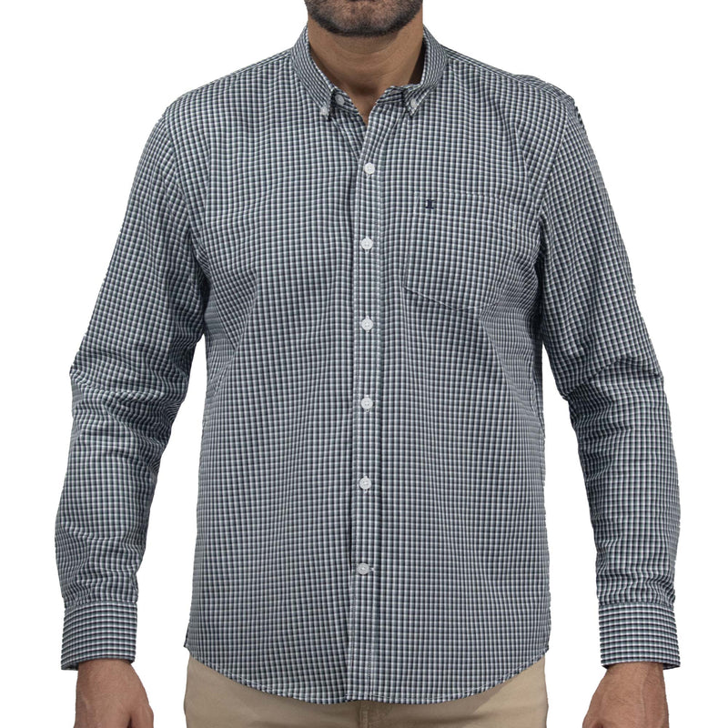 Camisa de Cuadros Negra Manga Larga 2410218