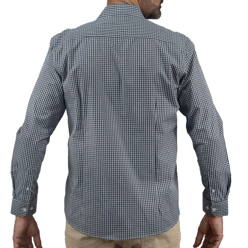 Camisa de Cuadros Negra Manga Larga 2410218