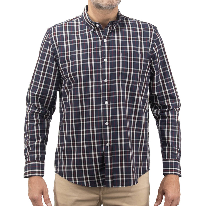 Camisa de Manga Larga Cuadros Azul 2410220