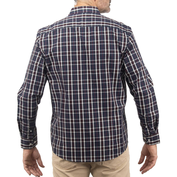 Camisa de Manga Larga Cuadros Azul 2410220