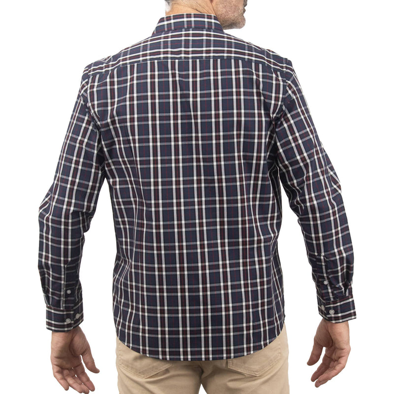 Camisa de Manga Larga Cuadros Azul 2410220
