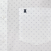 Camisa de Manga Larga Blanca con Estampado 2410221