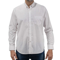 Camisa con Estampado Blanca de Manga Larga 2410222